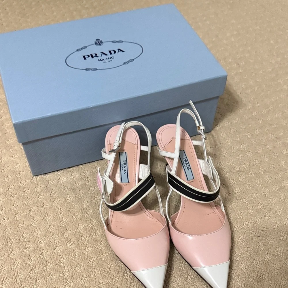 Prada Pink and White Women's Shoes - Picture 5 of 6